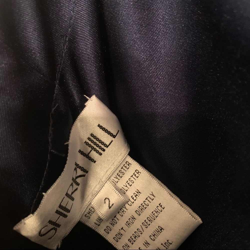 Sherri hill satin blue long dress - Picture 13 of 14